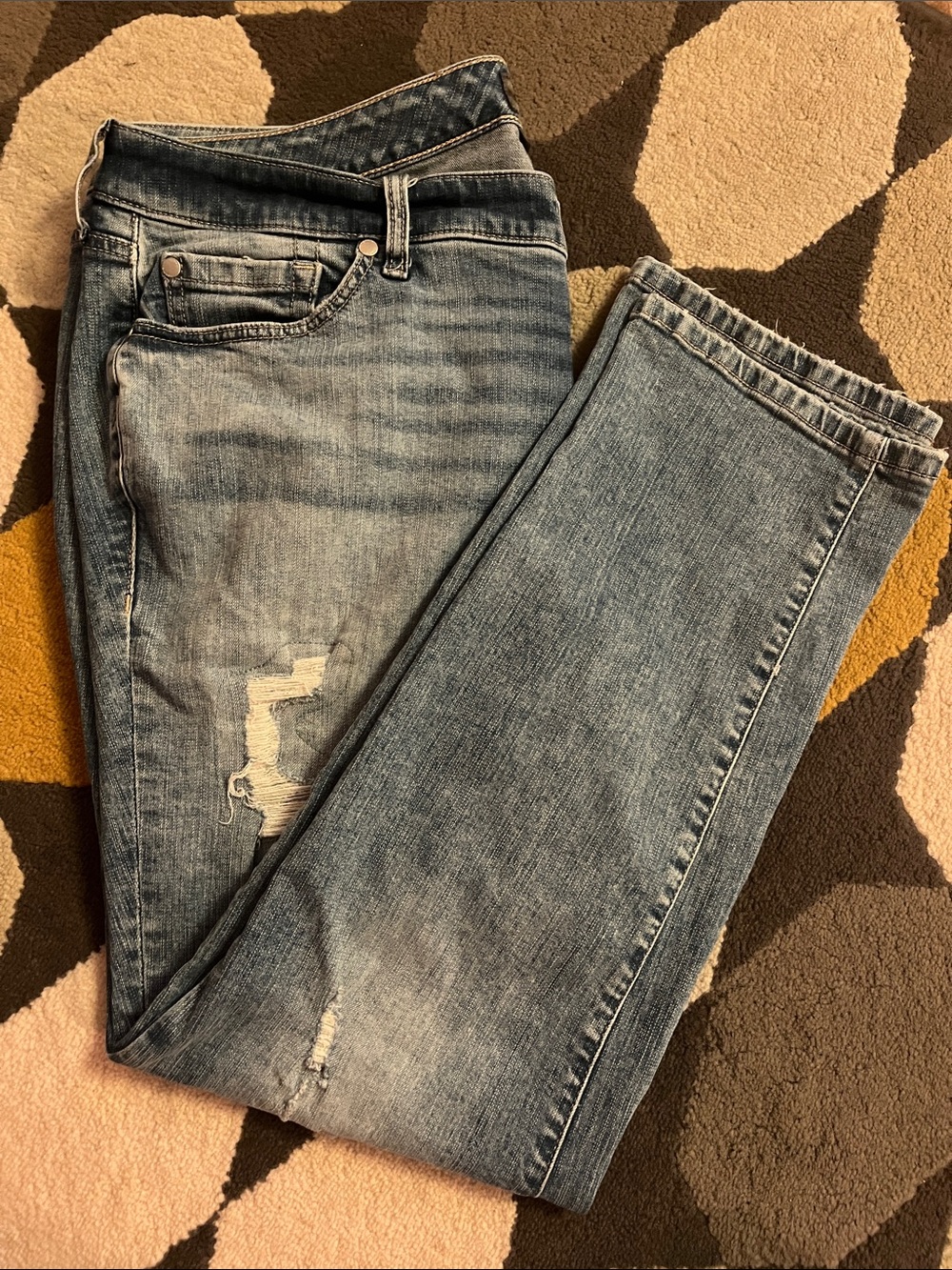 torrid Washed Blue Distressed Boyfriend Jeans